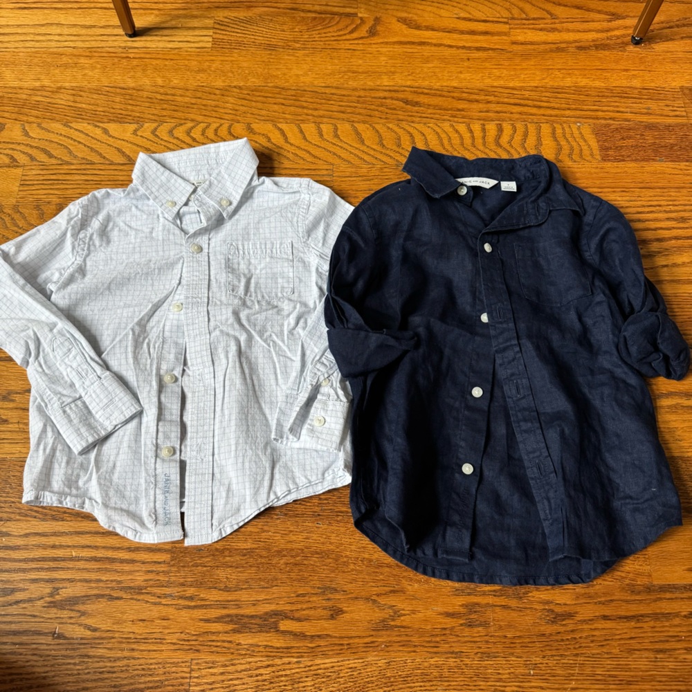 Janie and Jack 3t boys button down tops - Picture 4 of 4